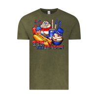 Vintage Olive tis the season billie wilder Vintage Tee - texasbilliewilder