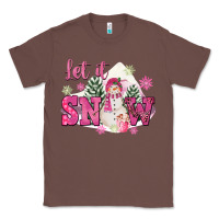 Chestnut Let It Snow Pink Christmas Classic Tee - FaDigitalArtStudio