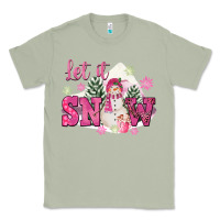 Matcha Let It Snow Pink Christmas Classic Tee - FaDigitalArtStudio