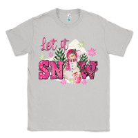 Moon Dust Let It Snow Pink Christmas Classic Tee - FaDigitalArtStudio
