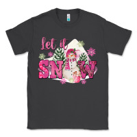 Smoke Let It Snow Pink Christmas Classic Tee - FaDigitalArtStudio
