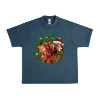 Midnight Navy merry Christmas brahman bull Urban Heavy Tee - RanaPortraitStore