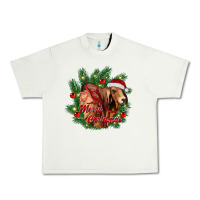 Pistachio merry Christmas brahman bull Urban Heavy Tee - RanaPortraitStore