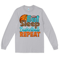 Moon Dust eat sleep basketball repeat Long Sleeve Tee - HRA Design Shop