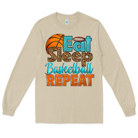 Mushroom eat sleep basketball repeat Long Sleeve Tee - HRA Design Shop