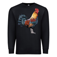 Black New Hampshire Red Rooster Premium Sweatshirt - LillyAllenDesigns