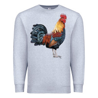 Heather Grey New Hampshire Red Rooster Premium Sweatshirt - LillyAllenDesigns