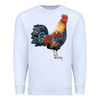 White New Hampshire Red Rooster Premium Sweatshirt - LillyAllenDesigns