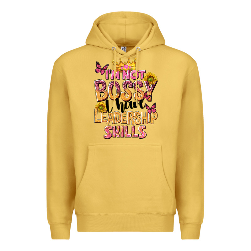 Im Not Bossy I Just Have Leadership Skills Premium Hoodie by NancyCooperArtShop | Teevron