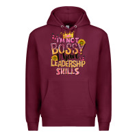 Burgundy im not bossy i just have leadership skills Premium Hoodie - NancyCooperArtShop