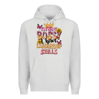 Dove Grey im not bossy i just have leadership skills Premium Hoodie - NancyCooperArtShop
