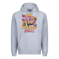 Heather Grey im not bossy i just have leadership skills Premium Hoodie - NancyCooperArtShop