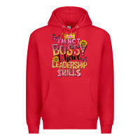 Red im not bossy i just have leadership skills Premium Hoodie - NancyCooperArtShop