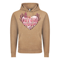Vintage Coffee future cowgirl Vintage Hoodie - MaliasSmallBusiness