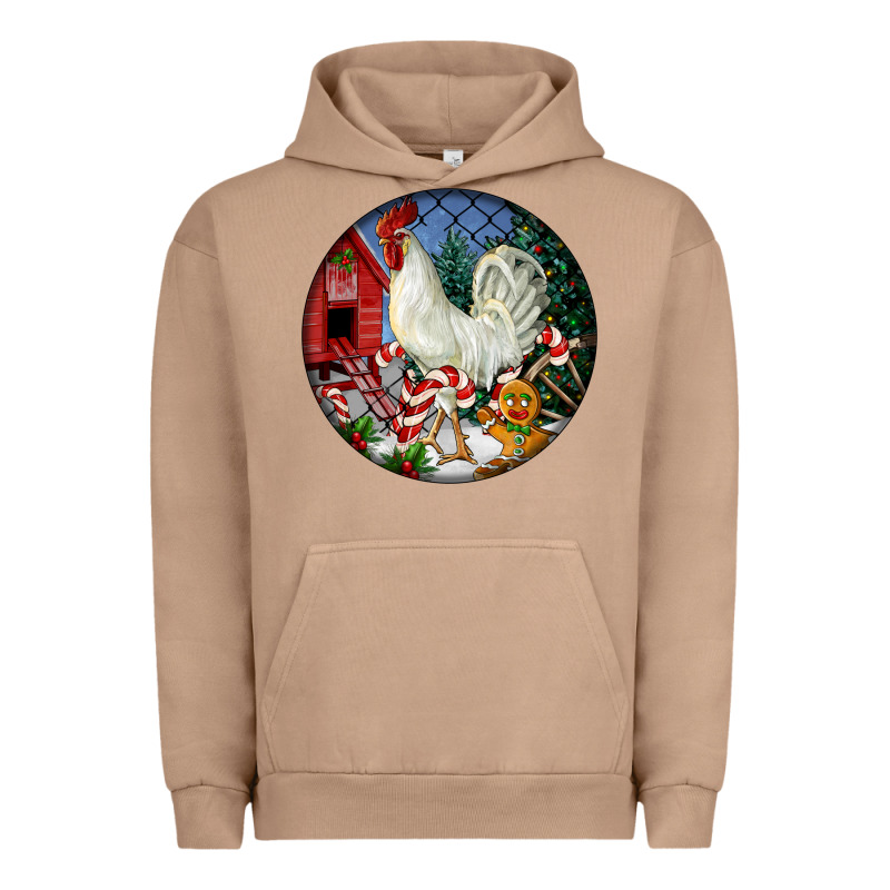 Leghorn Rooster Christmas Ornament Urban Hoodie by LillyAllenDesigns | Teevron