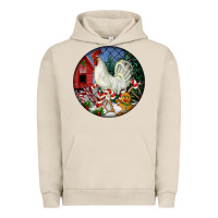 Pigment French Oak leghorn rooster christmas ornament Urban Hoodie - LillyAllenDesigns