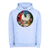 Pigment Grape Ice leghorn rooster christmas ornament Urban Hoodie - LillyAllenDesigns