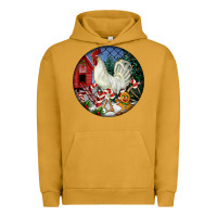 Pigment Peanut Butter leghorn rooster christmas ornament Urban Hoodie - LillyAllenDesigns
