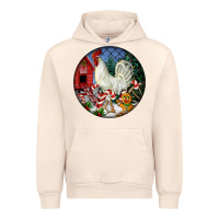 Sandshell leghorn rooster christmas ornament Urban Hoodie - LillyAllenDesigns