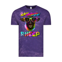 Cloud Purple rainbow sheep suffolk sheep Vintage Tee - RanaPortraitStore