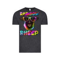 Vintage Black rainbow sheep suffolk sheep Vintage Tee - RanaPortraitStore