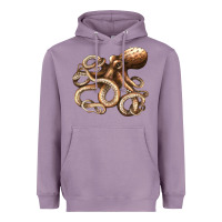 Lavender octopus Heavyweight Hoodie - LillyAllenDesigns