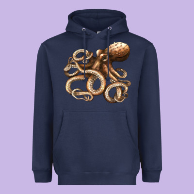 Octopus Heavyweight Hoodie Designed By Lillyallendesigns