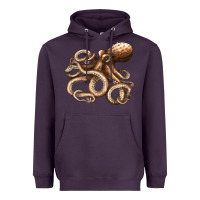 Plum octopus Heavyweight Hoodie - LillyAllenDesigns