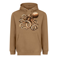 Toasted Coconut octopus Heavyweight Hoodie - LillyAllenDesigns