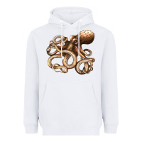 White octopus Heavyweight Hoodie - LillyAllenDesigns