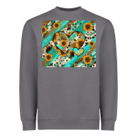 Storm leopard sunflower hearts Heavyweight Sweatshirt - RanaPortraitStore