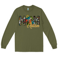 Army Green mom autism Long Sleeve Tee - SublimationCraftShop