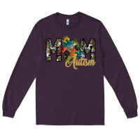 Plum mom autism Long Sleeve Tee - SublimationCraftShop
