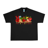 Black peace love strawberry with summer Urban Heavy Tee - texasbilliewilder