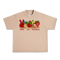 Burro peace love strawberry with summer Urban Heavy Tee - texasbilliewilder