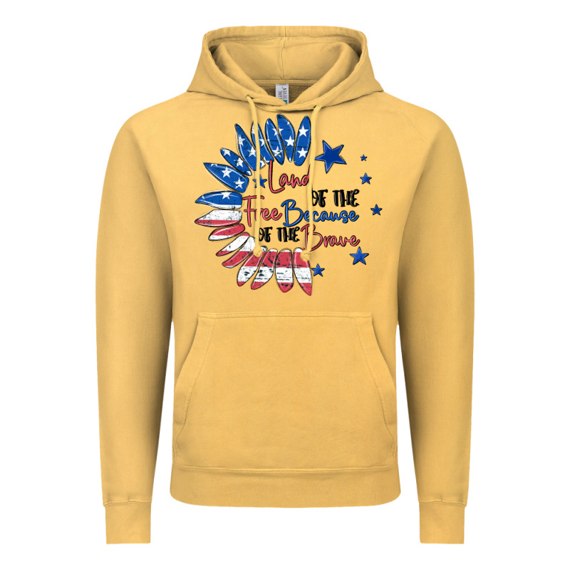 Land Of The Free Because Of The Brave Vintage Hoodie by MaliasSmallBusiness | Teevron