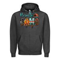 Charcoal Heather born to camp Zipper Hoodie - JahusDesignShop