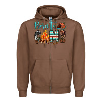 Chestnut born to camp Zipper Hoodie - JahusDesignShop