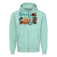 Seafoam born to camp Zipper Hoodie - JahusDesignShop