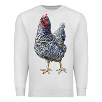 Oatmeal Heather Dominique Chicken Premium Sweatshirt - LillyAllenDesigns