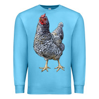 Ocean Blue Dominique Chicken Premium Sweatshirt - LillyAllenDesigns