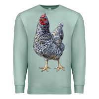 Seafoam Dominique Chicken Premium Sweatshirt - LillyAllenDesigns