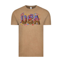Vintage Coffee usa 4th of july bw Vintage Tee - texasbilliewilder