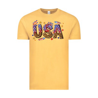 Vintage Mustard usa 4th of july bw Vintage Tee - texasbilliewilder