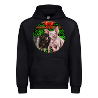 Black christmas pig Urban Hoodie - LillyAllenDesigns