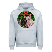 Heather Grey christmas pig Urban Hoodie - LillyAllenDesigns
