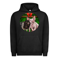Pigment Black christmas pig Urban Hoodie - LillyAllenDesigns