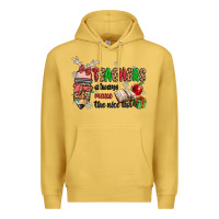 Antique Gold teachers always make the nice list Premium Hoodie - MaliasSmallBusiness