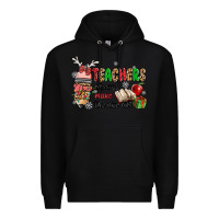 Black teachers always make the nice list Premium Hoodie - MaliasSmallBusiness