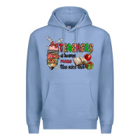 Colony Blue teachers always make the nice list Premium Hoodie - MaliasSmallBusiness